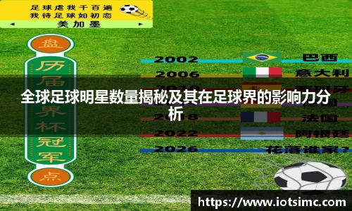 全球足球明星数量揭秘及其在足球界的影响力分析